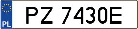 Trailer License Plate
